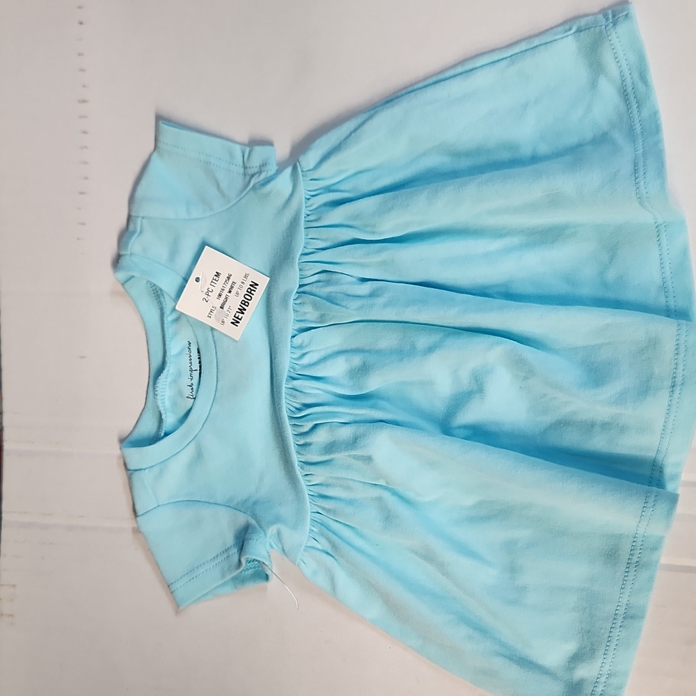 NWT First Impressions Infant Girls Newborn short sleeve shirt - Picture 1 of 4